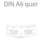 Preview: Klappkarte blanko DIN A6 quer (eigenes Design)