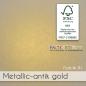 Preview: Karte - Einlegekarte DIN A6 240g/m² in metallic antik gold