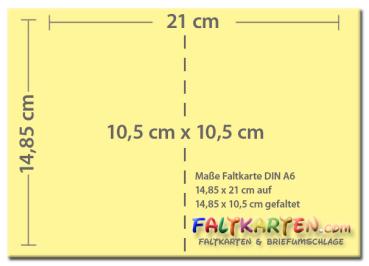 Doppelkarte - Faltkarte 270g/m² DIN A6 in recycling schwarz