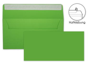 Briefumschlag DIN-Lang Haftklebung in grasgrün