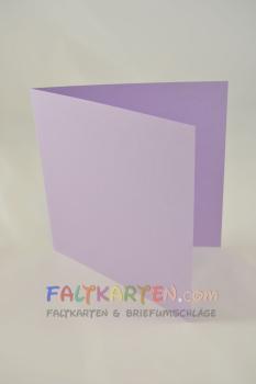 Doppelkarte - Faltkarte 15x15cm, 240g/m² in lavendel