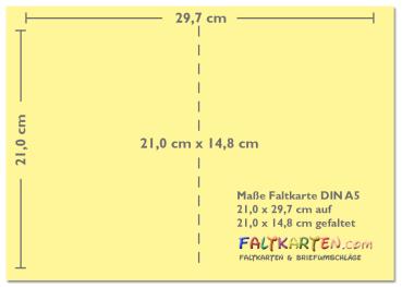 Doppelkarte - Faltkarte 225g/m² DIN A5 in waldgrün