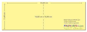 Doppelkarte - Faltkarte 270g/m² DIN B6 quer in recycling schwarz