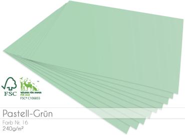 Scrapbooking-/ Bastelpapier 240g/m² DIN A3 in pastell grün