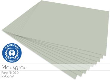 Cardstock "Basic" - Bastelkarton 220g/m² DIN A4 in mausgrau