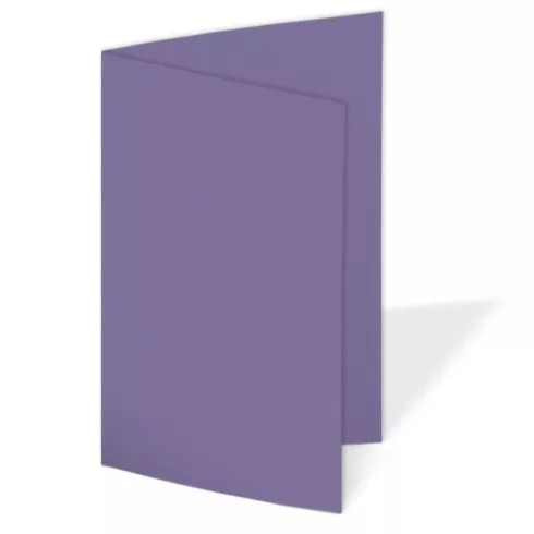 Doppelkarte - Faltkarte 240g/m² DIN B6 in violett