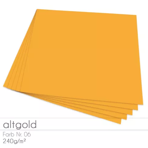 Cardstock "Premium" 12"x12" 240g/m² (30,5 x 30,5cm) in altgold