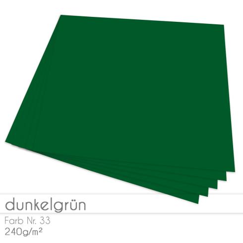 Cardstock "Premium" 12"x12" 240g/m² (30,5 x 30,5cm) in dunkelgrün