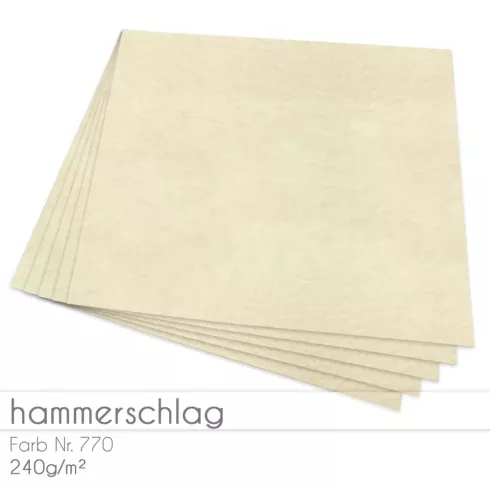 Cardstock 12"x12" 240g/m² (30,5 x 30,5cm) in hammerschlag