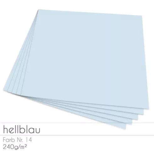 Cardstock "Premium" 12"x12" 240g/m² (30,5 x 30,5cm) in hellblau