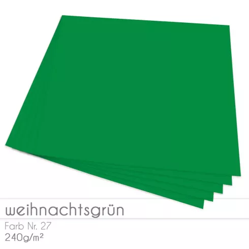 Cardstock "Premium" 12"x12" 240g/m² (30,5 x 30,5cm) in weihnachtsgrün