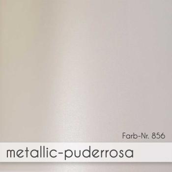 Karte - Einlegekarte 15x15 cm 300g/m² in metallic puderrosa