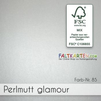 Cardstock "Metallic" 12"x12" 250g/m² (30,5 x 30,5cm) in perlmutt glamour