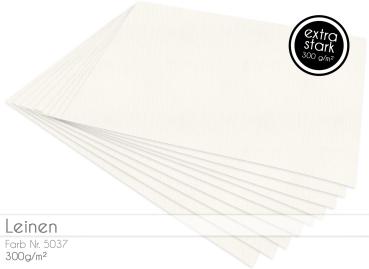 Cardstock - Bastelpapier 300g/m² DIN A4 in leinen