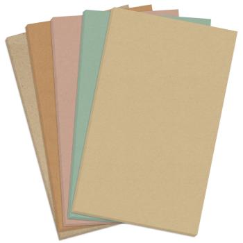 Farbkartonset "Krafttöne" 25x Cardstock in 5 Farben DIN A4 - farbig sortiert