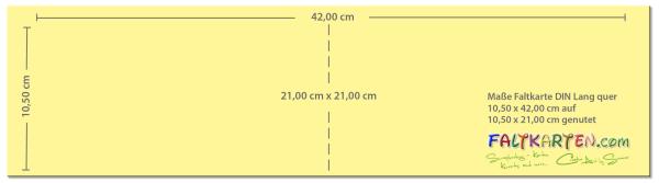 Faltkarte DIN Lang quer 270g/m² in recycling schwarz