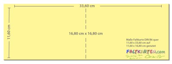 Doppelkarte - Faltkarte 225g/m² DIN B6 quer in tiefseeblau