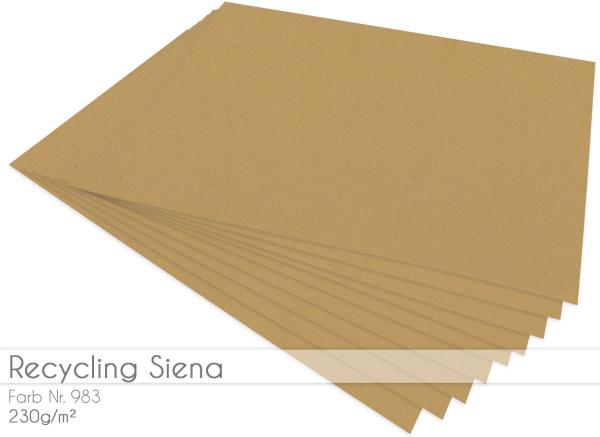 Scrapbooking-/ Bastelpapier 230g/m² DIN A3 in recycling siena