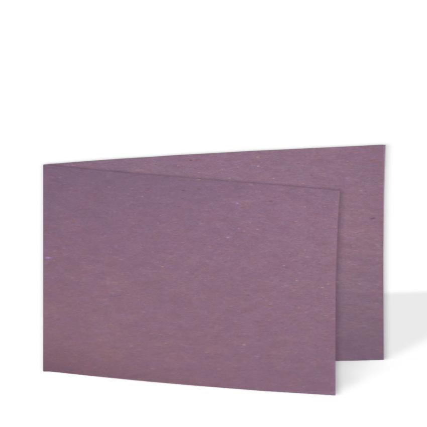 Doppelkarte - Faltkarte 220g/m² DIN A6 quer in kraft purple