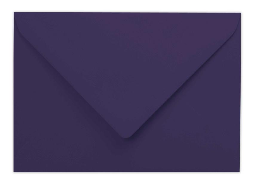 Briefumschläge - Briefhüllen in aubergine, DIN B6 120g/m² oF, Nassklebung