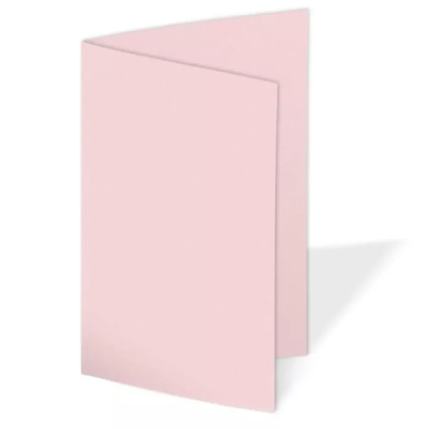 Doppelkarte - Faltkarte 240g/m² DIN A6 in babypink