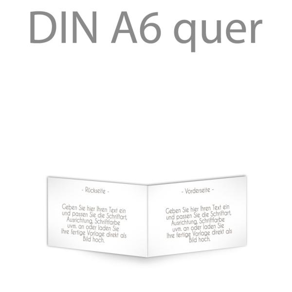 Klappkarte blanko DIN A6 quer (eigenes Design)