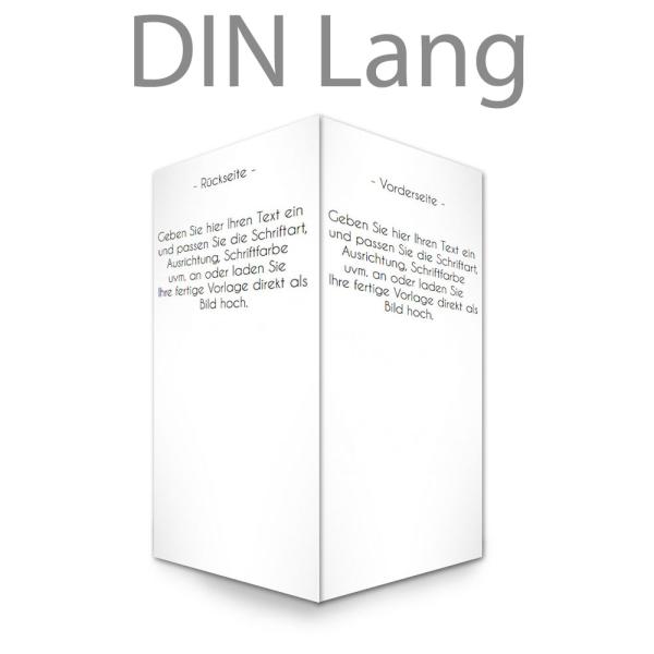 Klappkarte DIN Lang blanko 21x10,5cm (eigenes Design)