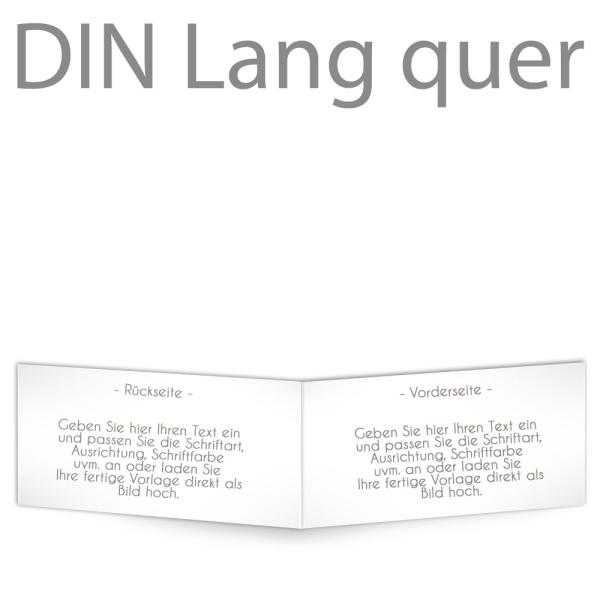 Klappkarte blanko DIN Lang quer (eigenes Design)
