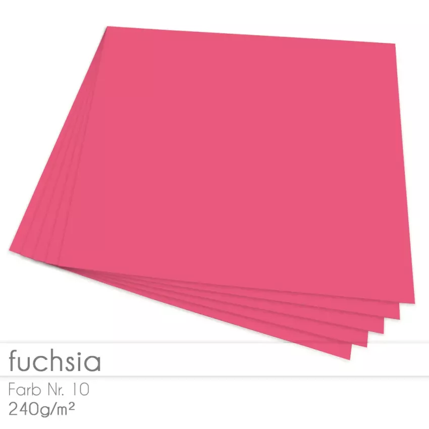 Cardstock "Premium" 12"x12" 240g/m² (30,5 x 30,5cm) in fuchsia