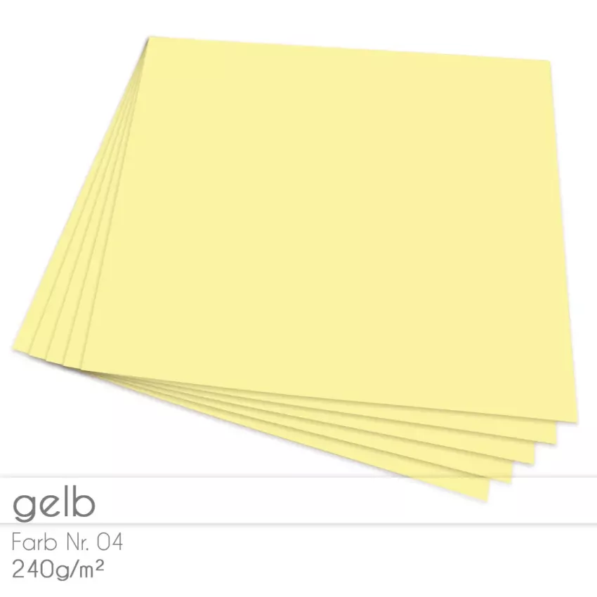 Cardstock "Premium" 12"x12" 240g/m² (30,5 x 30,5cm) in gelb