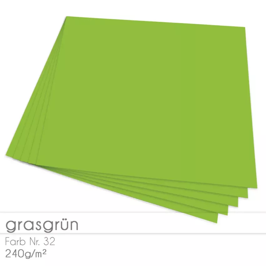 Cardstock "Premium" 12"x12" 240g/m² (30,5 x 30,5cm) in grasgrün