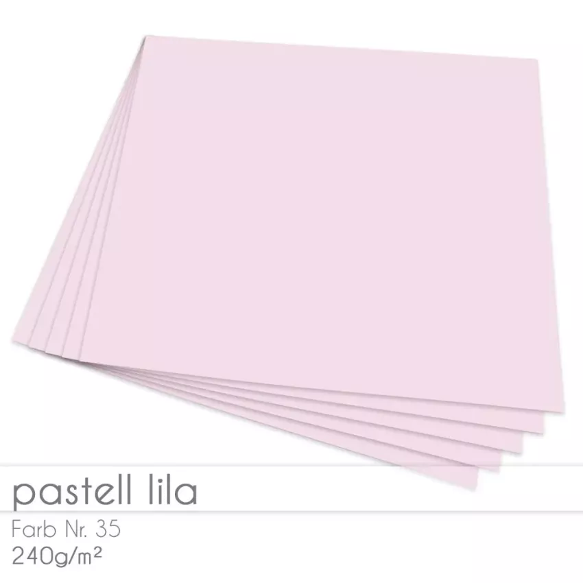 Cardstock "Premium" 12"x12" 240g/m² (30,5 x 30,5cm) in pastell lila