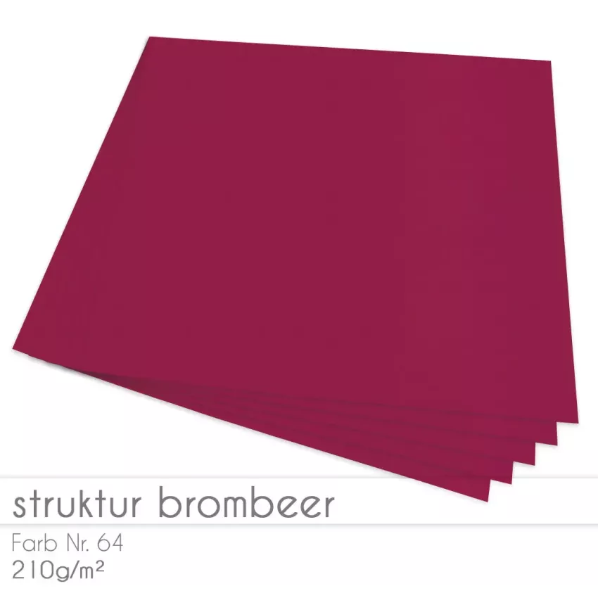 Cardstock "Struktur" 12"x12" 200g/m² (30,5 x 30,5cm) in struktur brombeere