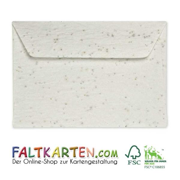 Briefumschlag DIN C6 120g/m² oF Haftklebung aus Samenpapier
