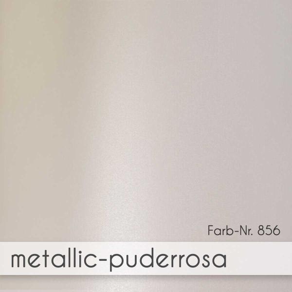 Karte - Einlegekarte 15x15 cm 300g/m² in metallic puderrosa