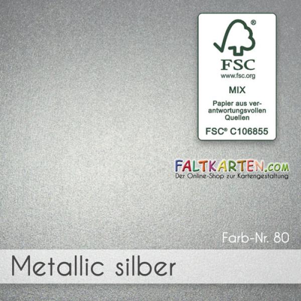 Scrapbooking-/ Bastelpapier 250g/m² DIN A3 in metallic-silber