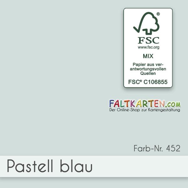 Cardstock 12"x24" 240g/m² (30,5 x 61cm) in pastell-blau