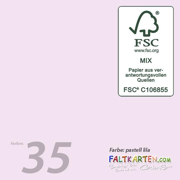 Cardstock "Premium" 12"x12" 240g/m² (30,5 x 30,5cm) in pastell lila