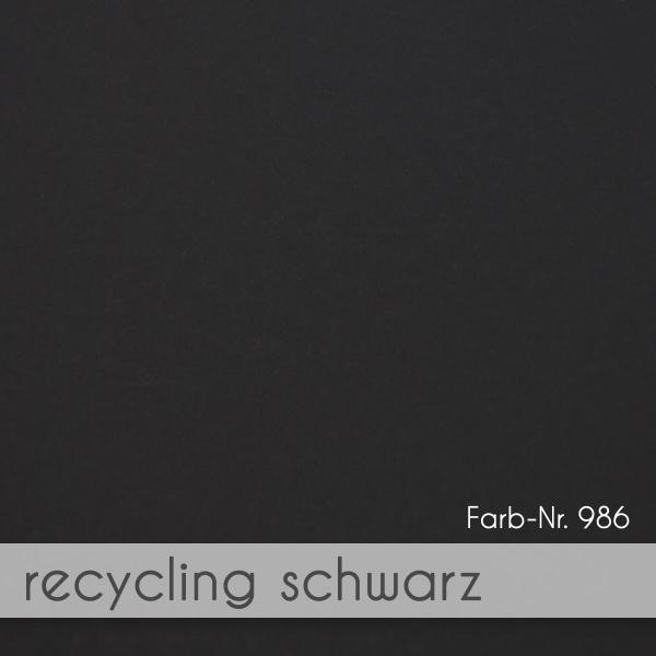 Karte - Einlegekarte 15x15 cm 270g/m² in recycling schwarz