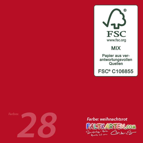 Cardstock "Premium" 12"x12" 240g/m² (30,5 x 30,5cm) in weihnachtsrot